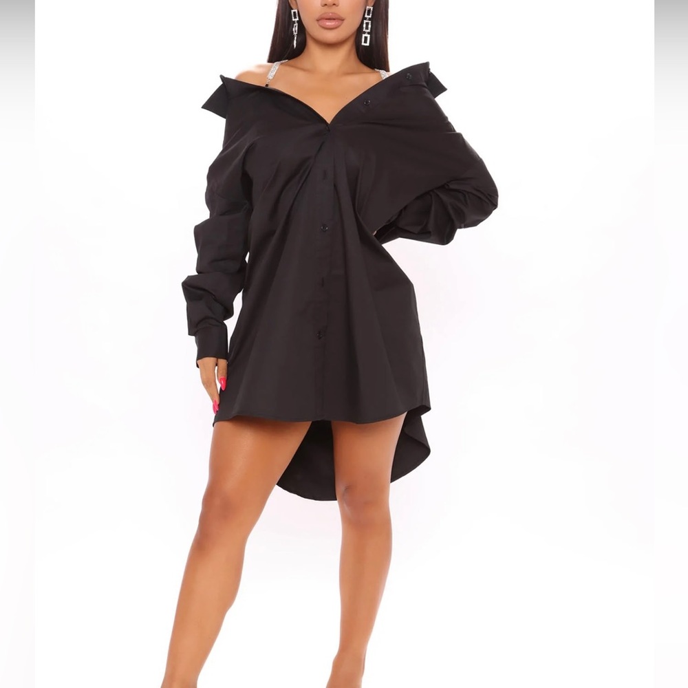 Black Shirt Dress